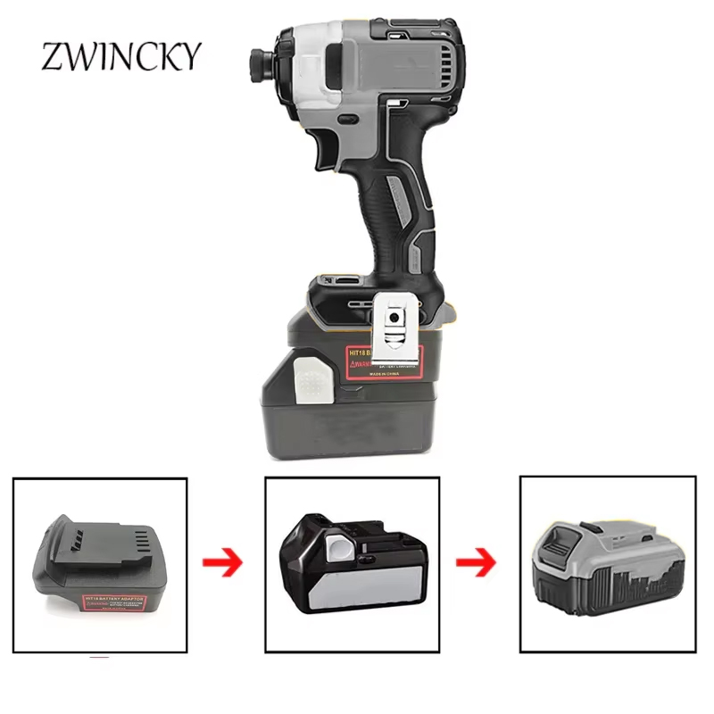 Power Tools Use - ZWINCKYアダプターコンバーターは、日立/ハイコーキ18VリチウムイオンバッテリーBSL1830をデウォルト18V・20Vリチウム電動工具に使用するためのものです。