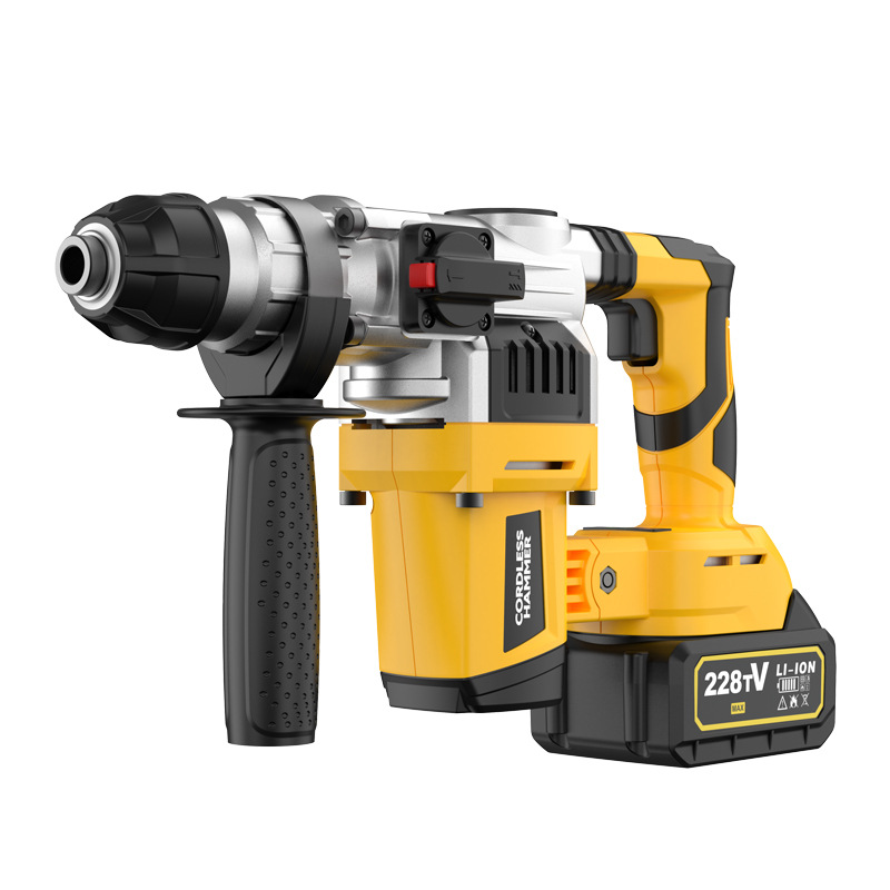Power Tools Hammer - 21Vリチウムブラシレスロータリーハンマードリルコードレスコンクリートインパクトドリル2-in-1電動工具
