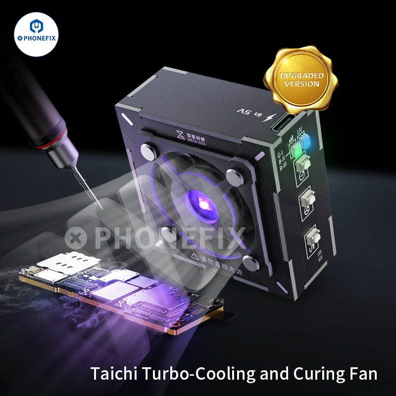 Power Tools Battery Repair - Qianli MEGA-IDEA ターボ冷却 UV 硬化ファンヒューム抽出器携帯電話のマザーボード PCB