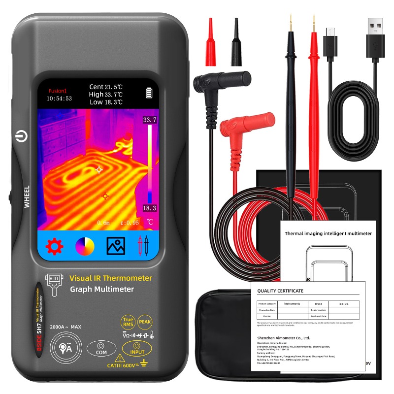 Power Tools Images - サーマルイメージャーマルチメーター ハンドヘルドタッチスクリーン、高精度温度計 電気エネルギー ホームセンター 床暖房