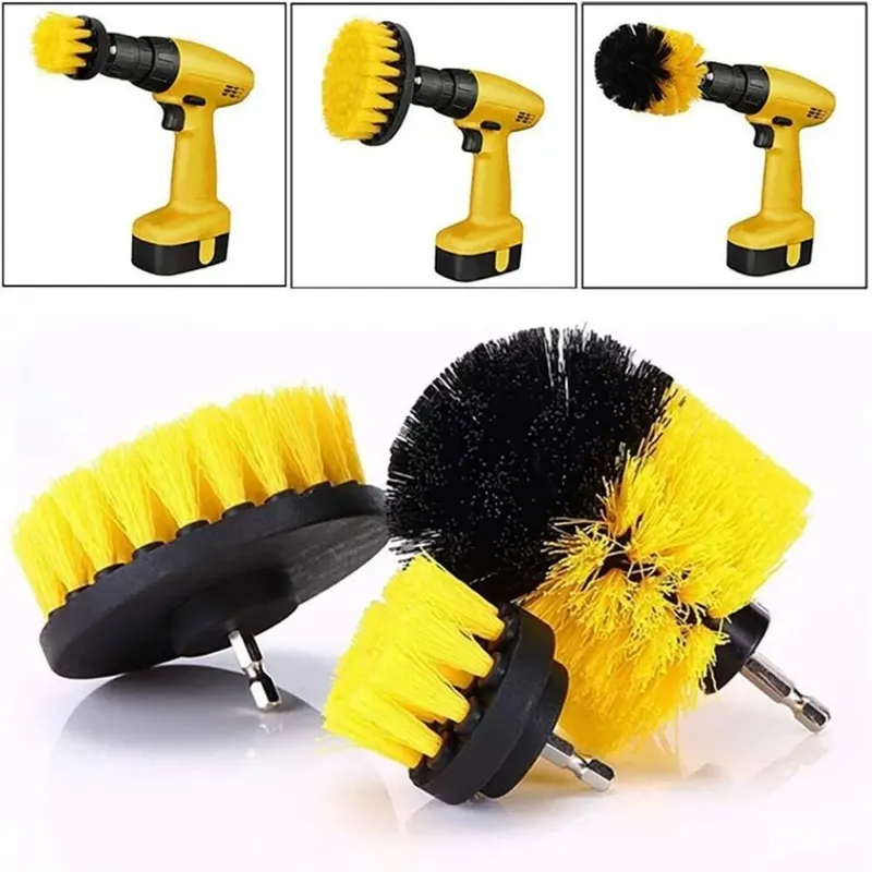 Power Tools On Sale - 3個/セット ドリルブラシセット パワースクラバー 洗浄ブラシツールキット グラウト、床、浴槽、シャワー、タイル、浴室、キッチンの表面用