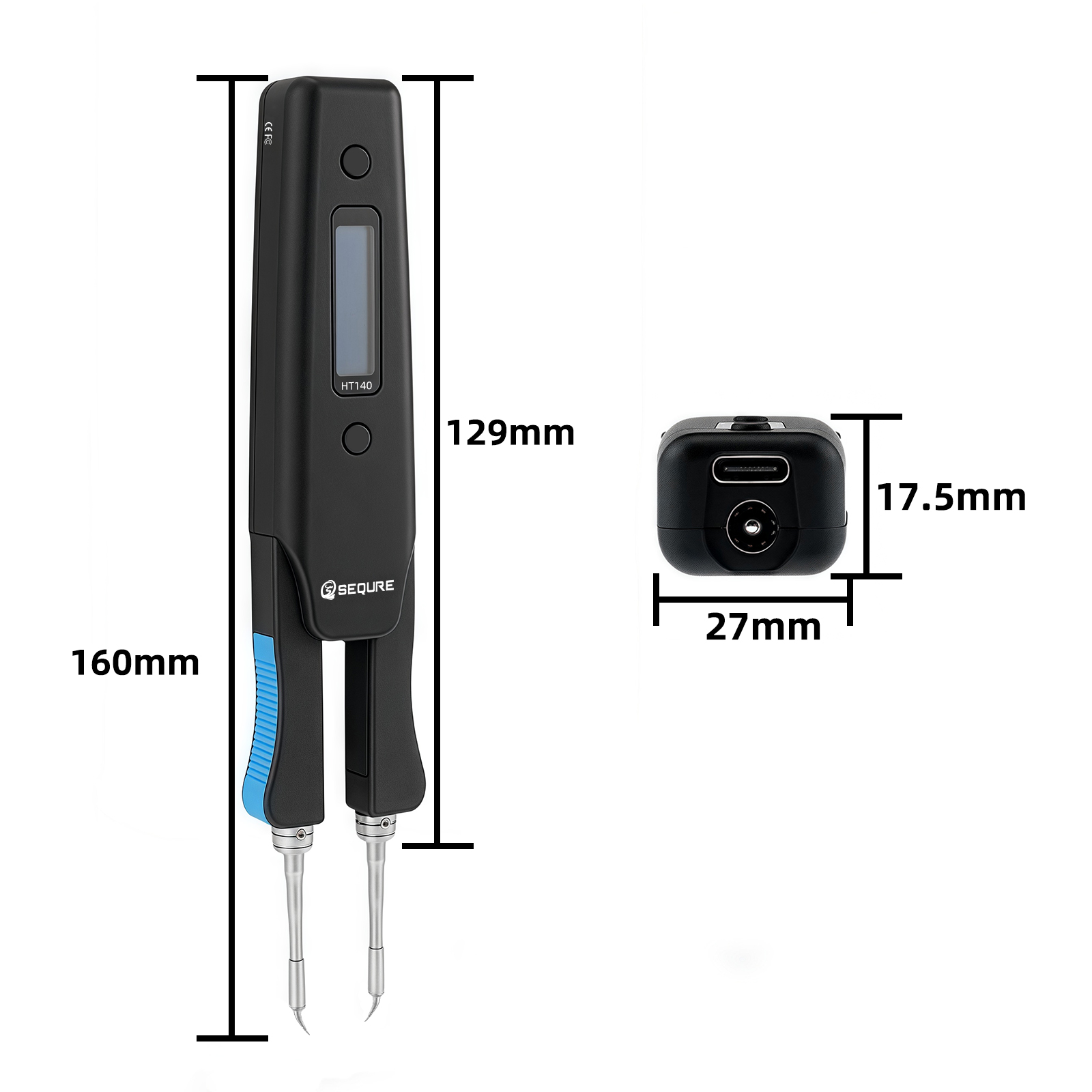 Power Tools Battery Repair - SEQURE HT140 2-IN-1 電気加熱ピンセット 交換可能なチップ付き ポータブル