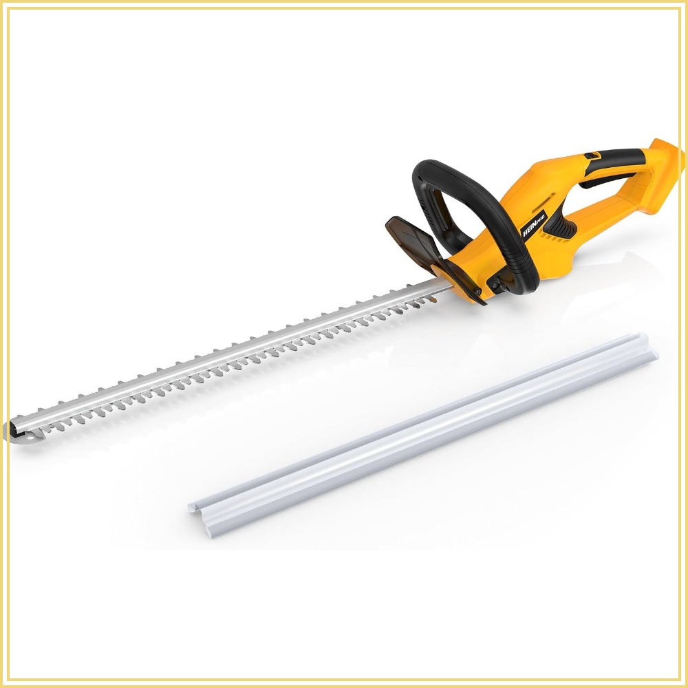 Power Tools Images - コードレスヘッジトリマー 22インチ、電動ブッシュトリマー（庭用）、バッテリー式、黄色（本体のみ）