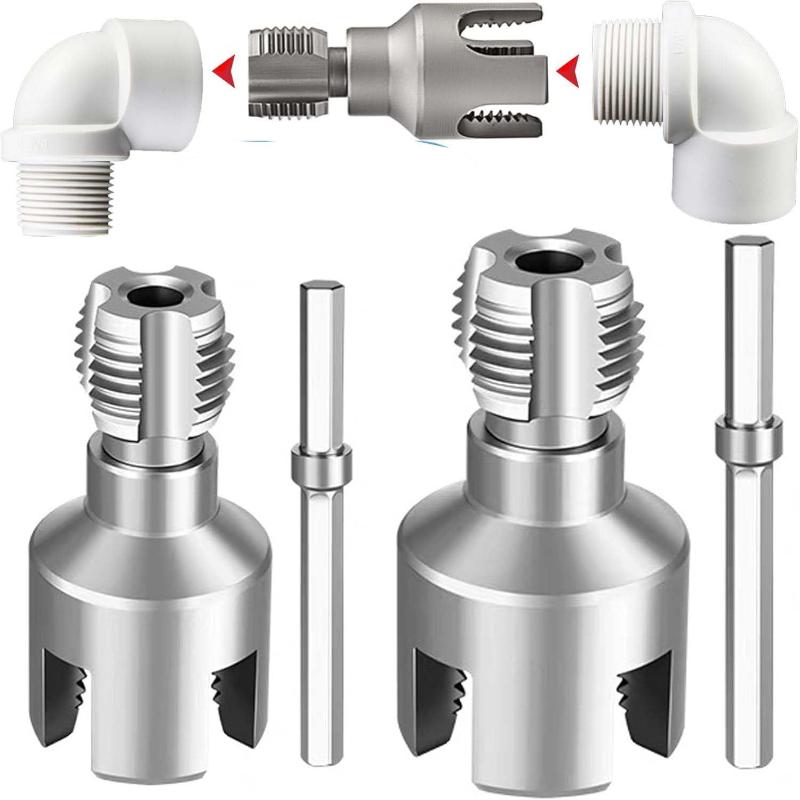 1セットパイプねじ切り工具一体型内外管ねじ切り工具電動ドリル - Power Tools On Sale のレビューと価格