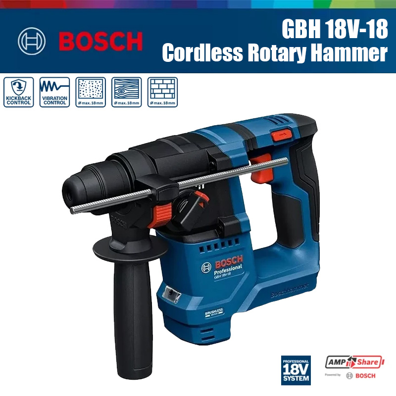 ボッシュ GBH 18V-18 コードレスロータリーハンマー - Power Tools Hammer のレビューと価格