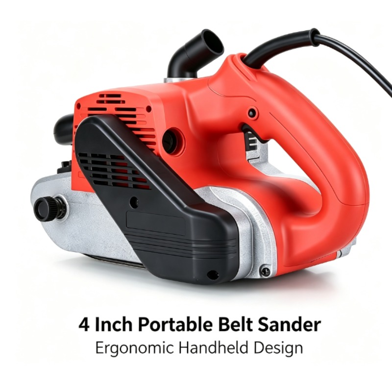 4インチベルトサンダー高出力ポータブル木工研磨機フラットプレ - Belt Sander Portable のレビューと価格