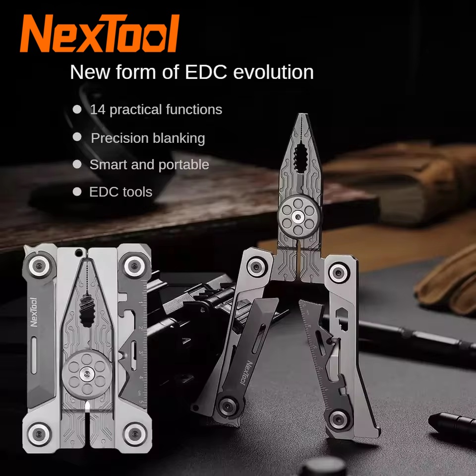 Nextool-ポータブル多機能プライヤー、シルバーブレード - Xiaomi Power Tools のレビューと価格
