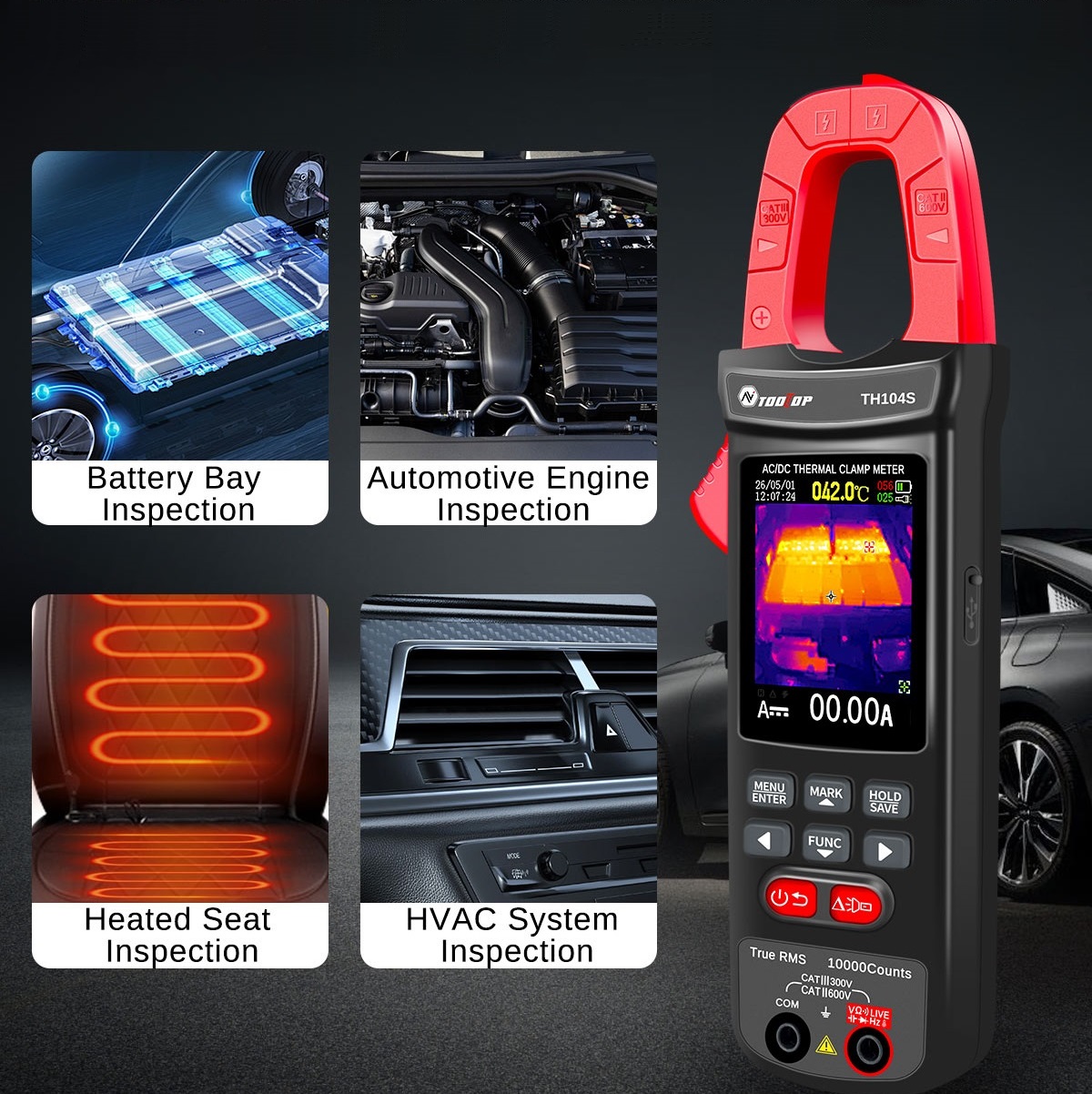 TH104S サーマルクランプメーター 10000 カウント - Power Tools Images のレビューと価格
