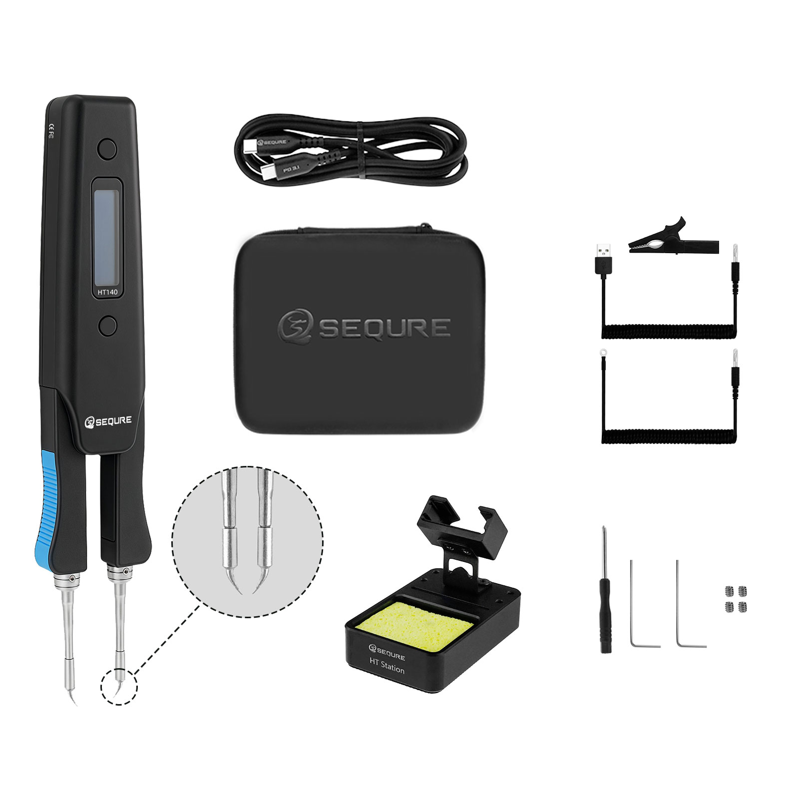 SEQURE HT140 2-IN-1 電気加熱ピンセット  - Power Tools Battery Repair のレビューと価格
