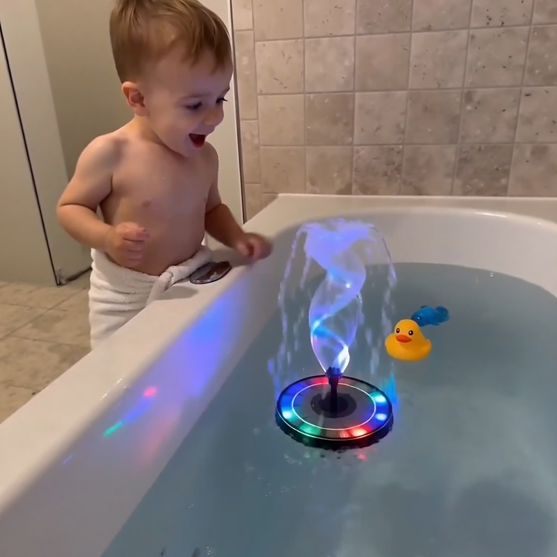 ソーラー式LEDライトアップ黄色ゴム製浮遊噴水アヒル自動水循 - Power Tools Hazard のレビューと価格
