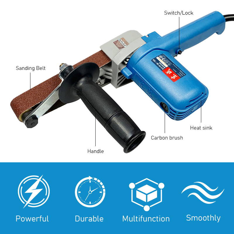 ハイパワーバフ研磨機 木工用 可変速 ポータブル ベルトサン - Belt Sander Portable のレビューと価格
