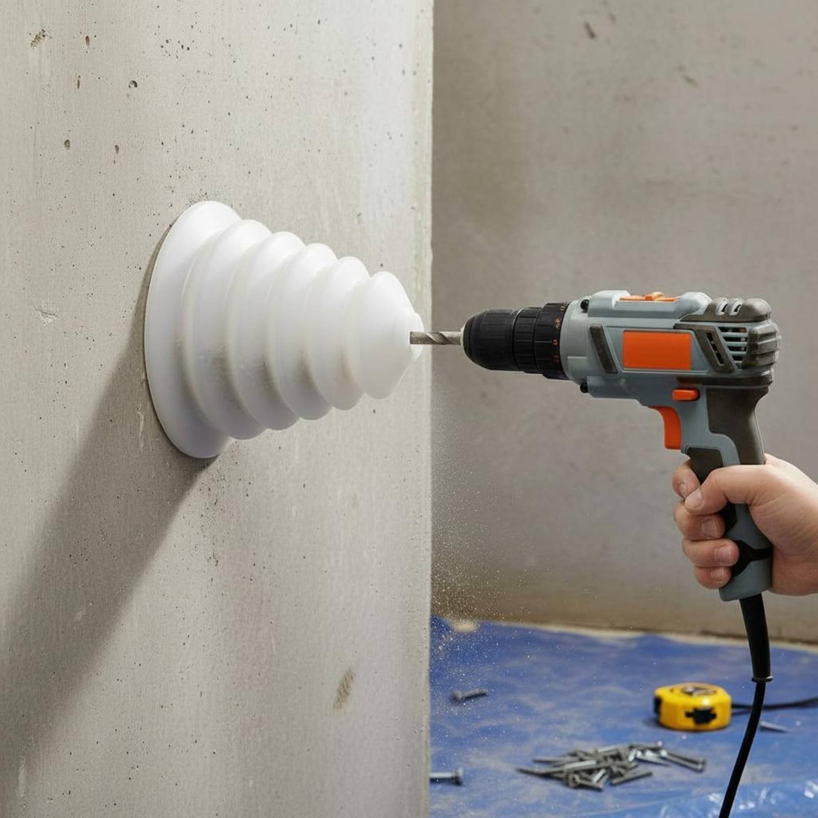 ドリル集塵ボウル 取り付け簡単 ハンマードリルダストカバー  - Power Tools Hammer のレビューと価格