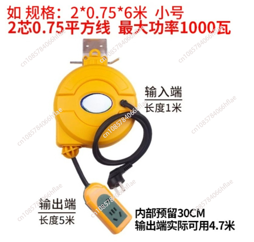 5M自動巻き取り式電源ケーブルリール、3000W電動工具用電 - Power Tools Use のレビューと価格