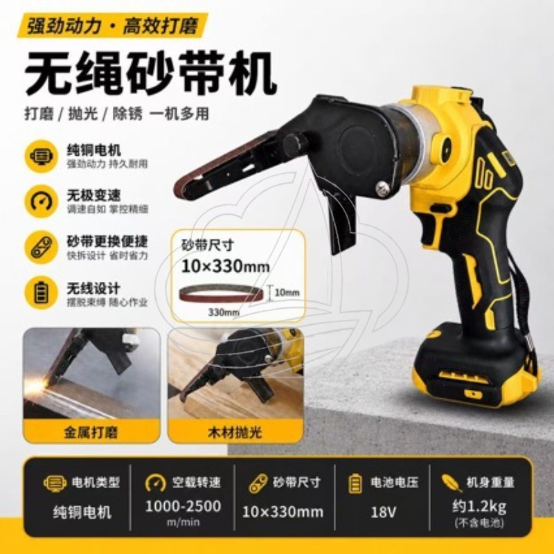 コードレスハイパワーベルトサンダー携帯用木材金属研磨工具 - Belt Sander Portable のレビューと価格
