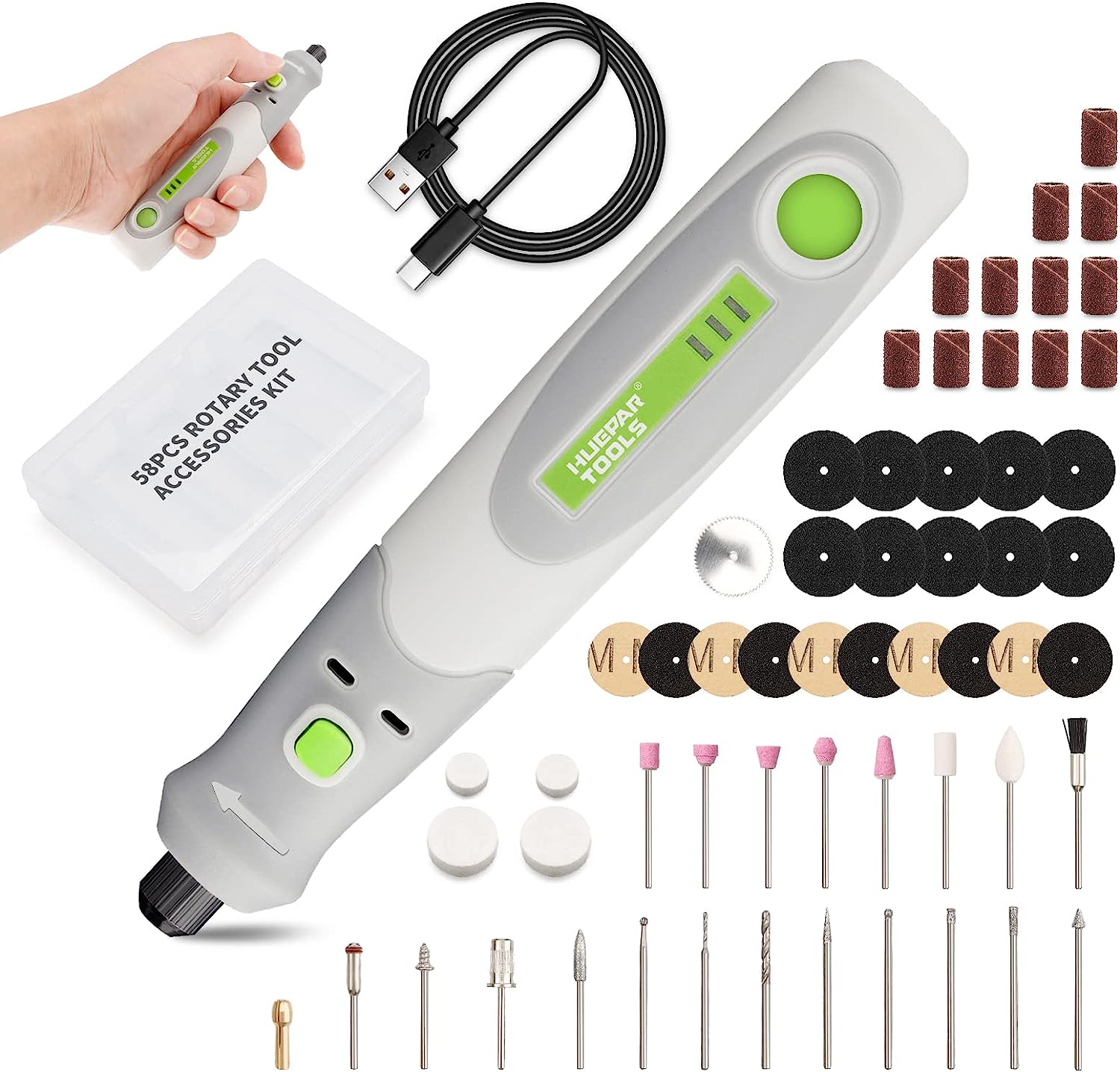 電気ドリルダイグラインダー彫刻ポリッシャー 4V ミニコード - Power Tools On Sale のレビューと価格